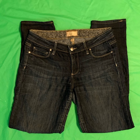 Paige Peg indigo skinny Jeans 27 waist  30 inseam - Picture 4 of 9